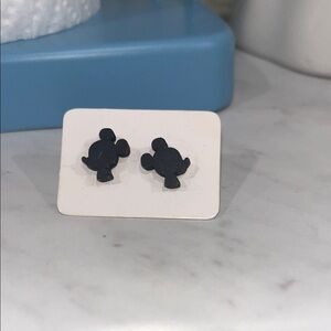 Mickey Mouse Black handmade  post Earrings
